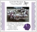 Jewelry Making Course: Lavender Baroque Wave Bracelet Workshop