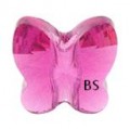 Swarovski 5754 Butterfly Bead Fuchsia 8mm