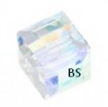 Swarovski 5601 Square Bead Crystal AB'B' 6mm