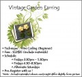 Jewelry Making: Vintage Garden Earring Workshop