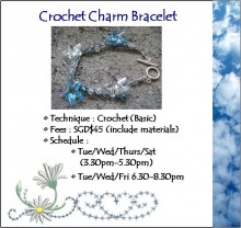 Jewelry Making Course: Crochet Charm Bracelet Workshop