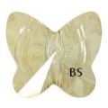 Swarovski 5754 Butterfly Bead Crystal Golden Shadow 6mm