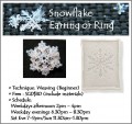 Jewelry Making: Snowflake Earring or Snowflake Ring Workshop