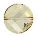 Swarovski 5621 Twist Bead Crystal Golden Shadow 14mm